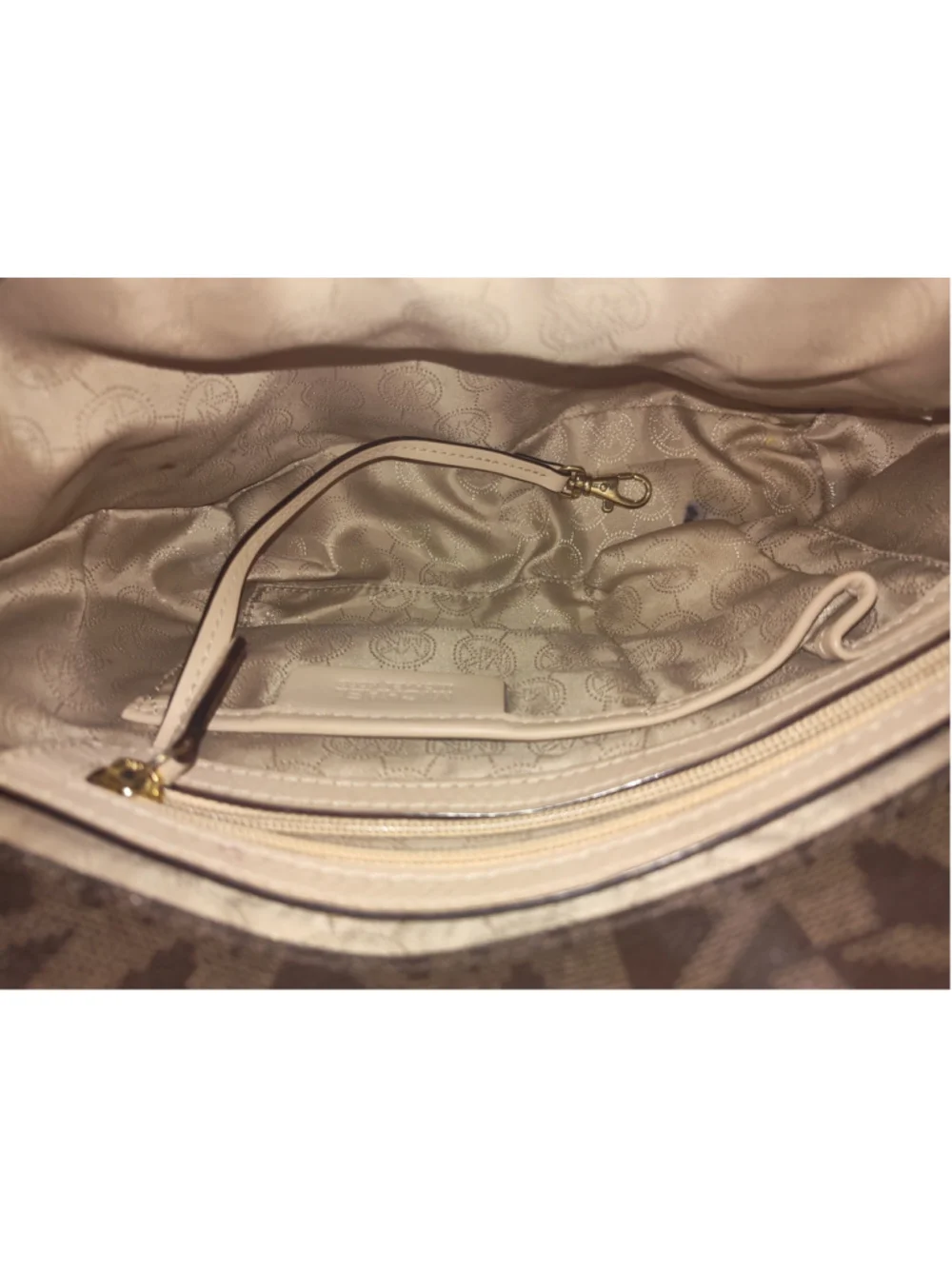 Women's Michael Kors Tote Bag One Size Brown and Beige